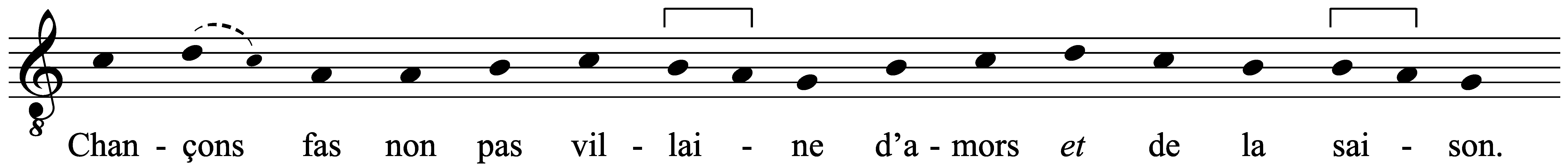 Work musical notation